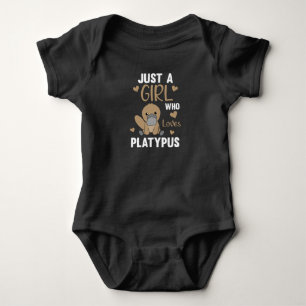 Nur ein Platypus-Girl-Lieben-Niedliche Tiere Baby Strampler