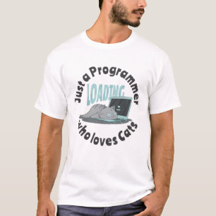 Nur ein Programmierer, der Katzen Liebe T-Shirt