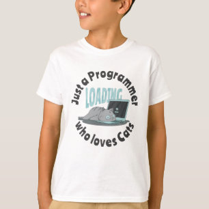 Nur ein Programmierer, der Katzen Liebe T-Shirt