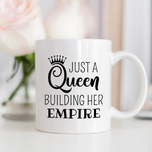 Nur ein Queen Gebäude Ihr Empire Black Zitat Kaffeetasse