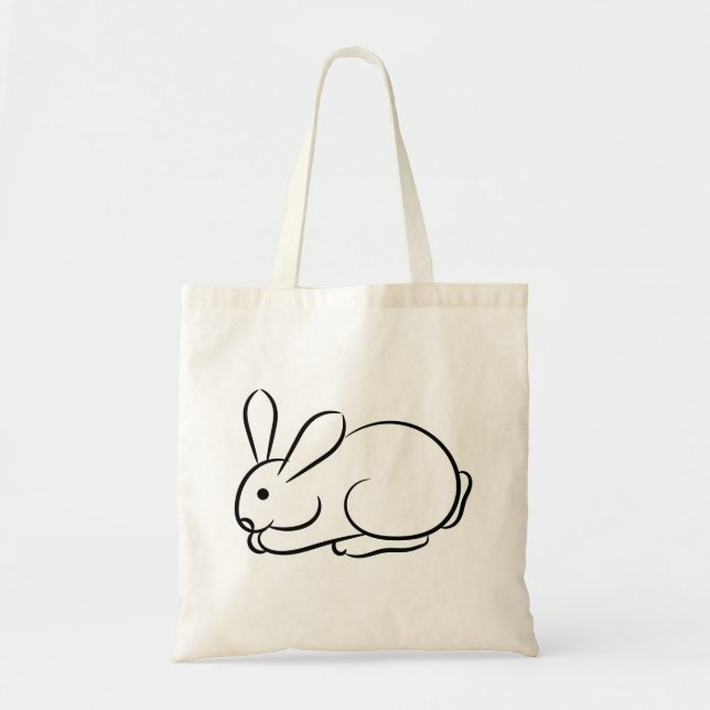 Nur ein Rabbit Tragetasche (Vorne)