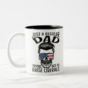 Nur ein regelmäßiger Vater, der versucht, die Libe Zweifarbige Tasse