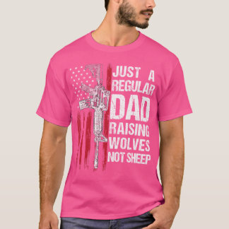 Nur ein regelmäßiger Vater, der Wölfe anzieht, nic T-Shirt