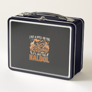 Nur ein Scherz Haldol Halloween Trankflasche Syrin Metall Brotdose