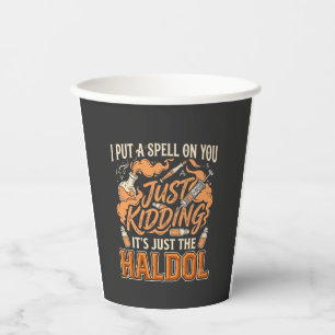 Nur ein Scherz Haldol Halloween Trankflasche Syrin Pappbecher
