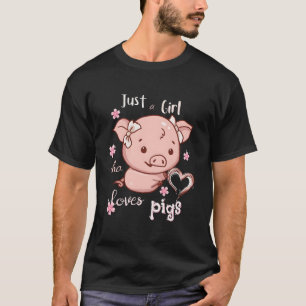Nur ein Schweinebesitzer, der Schweine liebt T-Shirt
