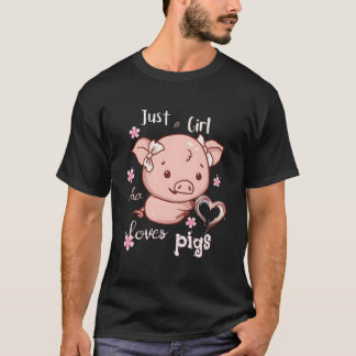 Nur ein Schweinebesitzer, der Schweine liebt T-Shirt