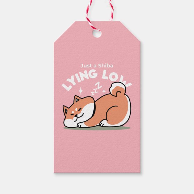 Nur ein Shiba, der niedrig fliegt: Niedliches Shib Geschenkanhänger (Vorderseite)