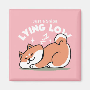Nur ein Shiba, der niedrig fliegt: Niedliches Shib Magnet