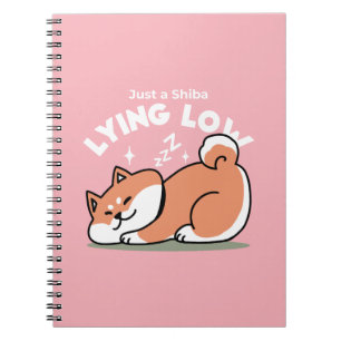 Nur ein Shiba, der niedrig fliegt: Niedliches Shib Notizblock