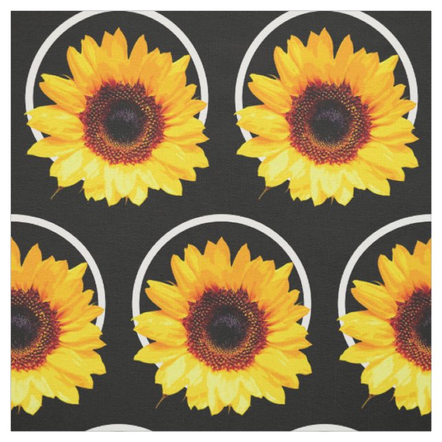 Nur ein Sonnenblume Blossom + Ihr Backgr. Ideen Stoff (Muster)