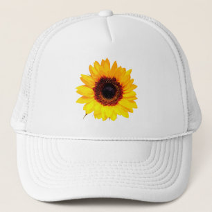 Nur ein Sonnenblumen-Blossom + Ihr Text und Ihre I Truckerkappe