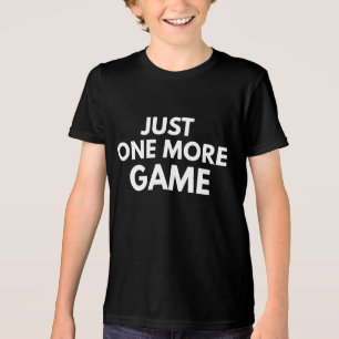 NUR EIN SPIEL MEHR LUSTIGE GAMER WEISSE TYPOGRAPHI Tri-Blend SHIRT