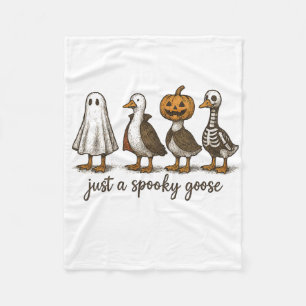 Nur ein Spooky Gänse Halloween Ghost Duck Spooky S Fleecedecke