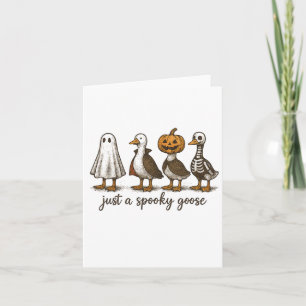 Nur ein Spooky Gänse Halloween Ghost Duck Spooky S Karte
