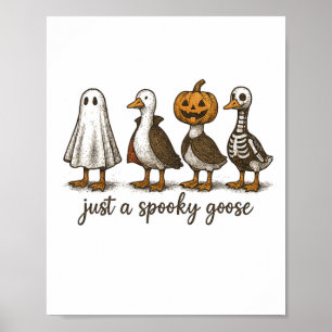 Nur ein Spooky Gänse Halloween Ghost Duck Spooky S Poster