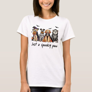Nur ein Spooky Paw Halloween-Hundeshirt T-Shirt