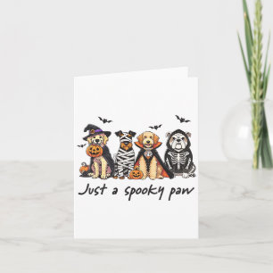 Nur ein Spooky Paw Hund Funny Hunde Halloween Spoo Karte