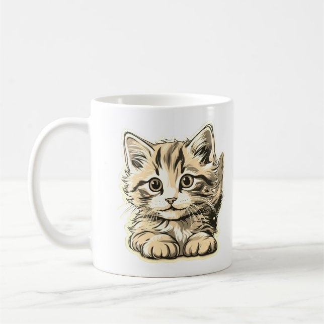Nur ein süßes kleines Kätzchen sein Kaffeetasse (Links)