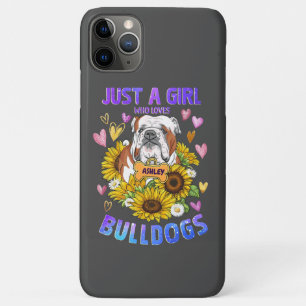 Nur ein süßes Mädchen liebt Englische Bulldogge So Case-Mate iPhone Hülle