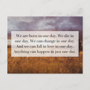 Nur ein Tagesangebot Postkarte