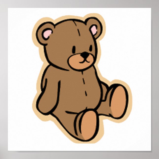 Nur ein Teddybär Poster (Vorne)