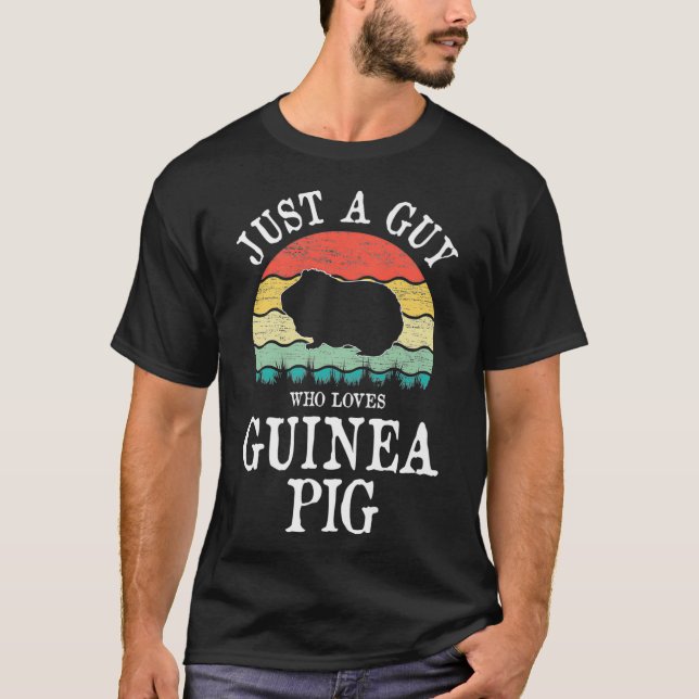 Nur ein Typ, der Guinea Liebe Schweinezucht Premiu T-Shirt (Vorderseite)