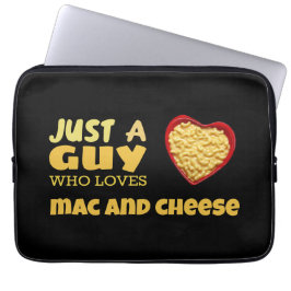 Nur ein Typ, der Käse und Käse Lieben Laptopschutzhülle