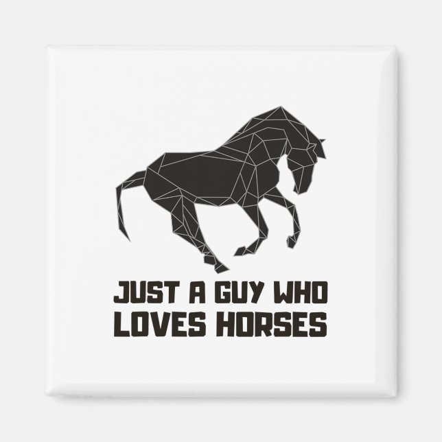 Nur ein Typ, der Pferde Liebe Reiten Graph Magnet (Vorne)