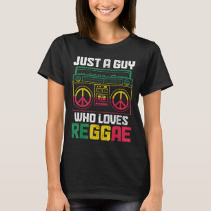Nur ein Typ, der Reggae-Musik Jamaika Vintage lieb T-Shirt
