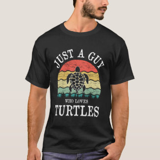 Nur ein Typ, der Schildkröten-Geschenke Liebe T-Shirt