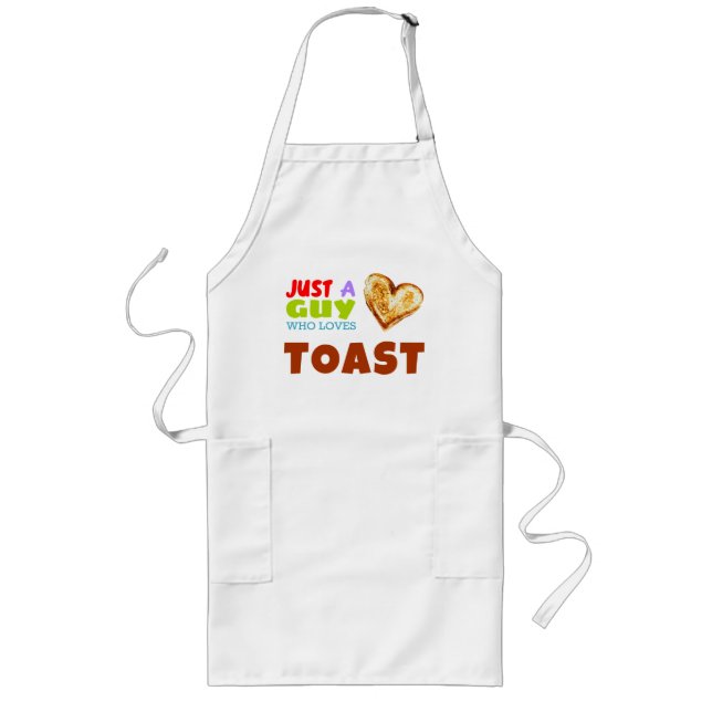 Nur ein Typ, der Toast Lieben Lange Schürze (Vorne)
