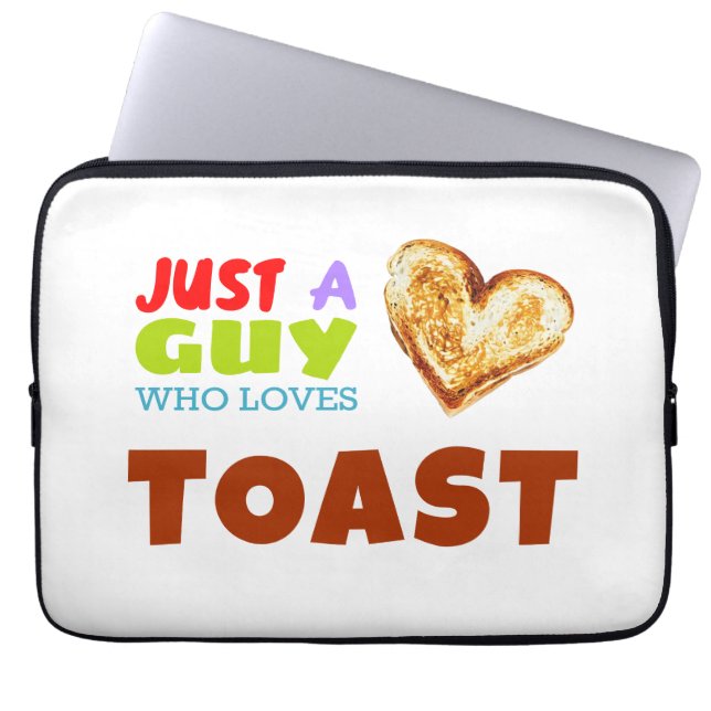 Nur ein Typ, der Toast Lieben Laptopschutzhülle (Vorderseite)