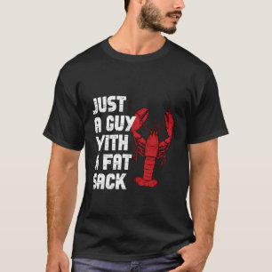 Nur ein Typ mit einem fetten Sack-Keuschfisch-Krau T-Shirt