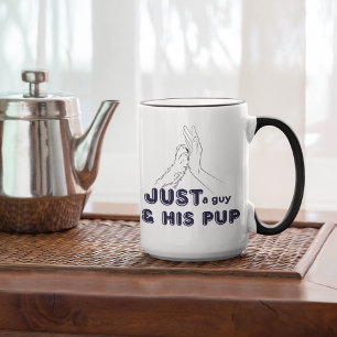 Nur ein Typ und sein Jungtier Hieben Tasse