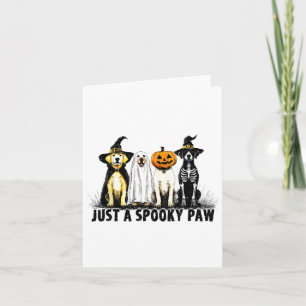 Nur ein unheimlich paw Ghost Dog Halloween Karte