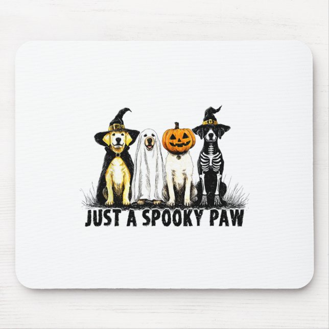 Nur ein unheimlich paw Ghost Dog Halloween Mousepad (Vorne)