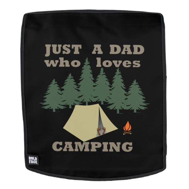 Nur ein Vater, der Camping und Wandern Liebe Rucksack (Abnehmbare Front)