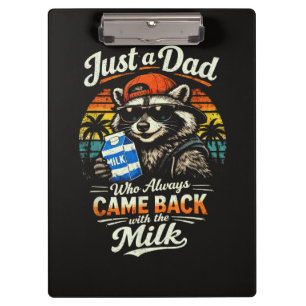 Nur ein Vater, der immer mit der Milch zurückkam Klemmbrett
