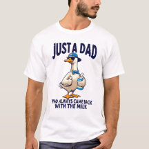 Nur ein Vater, der immer mit der Milch zurückkam