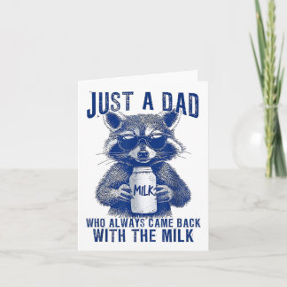 Nur ein Vater, der immer wieder mit dem Milchfaden Karte
