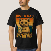 Nur ein Vater, der immer wieder mit der Milch kam