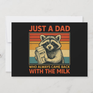 Nur ein Vater, der immer wieder mit der Milch zurü Einladung