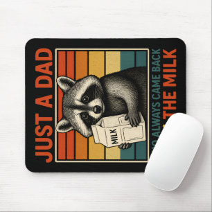 Nur ein Vater, der immer wieder mit der Milch zurü Mousepad