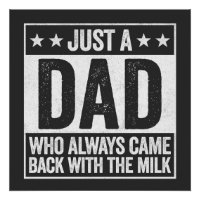 Nur ein Vater, der immer wieder mit der Milch zurü