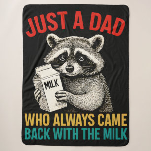 Nur ein Vater, der immer wieder mit der Milch zurü Sherpadecke