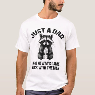Nur ein Vater, der immer wieder mit Milchfresser z T-Shirt