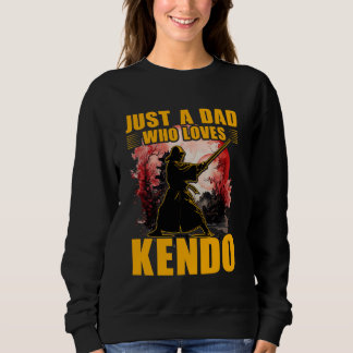 Nur ein Vater, der Kendo Liebe japanische Martial  Sweatshirt