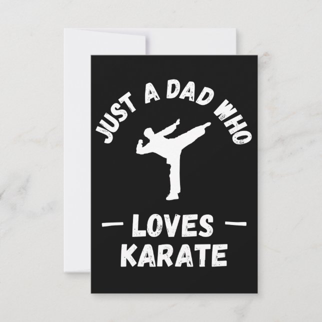 Nur ein Vater, der Lieben Karate hat Karte (Vorderseite)