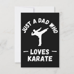 Nur ein Vater, der Lieben Karate hat Karte
